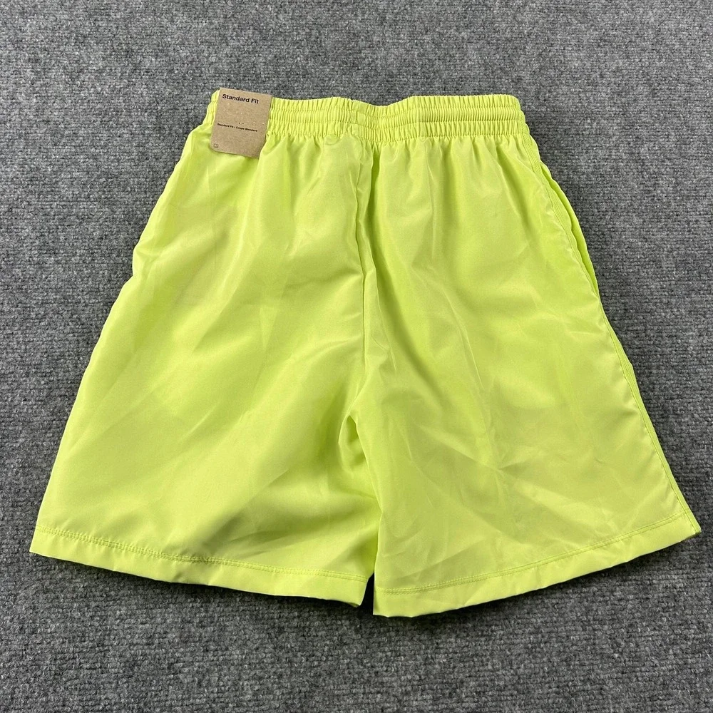 Nike Shorts Kids Large Yellow‎ Training Standard Fit Gym Athletic 7.5 Inseam